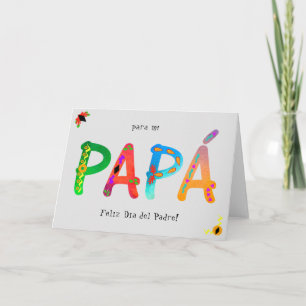 Papá Bold Geometric Boho Father’s Day Card