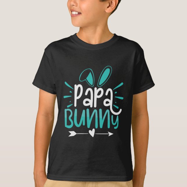 Papa Bunny  T-Shirt (Front)