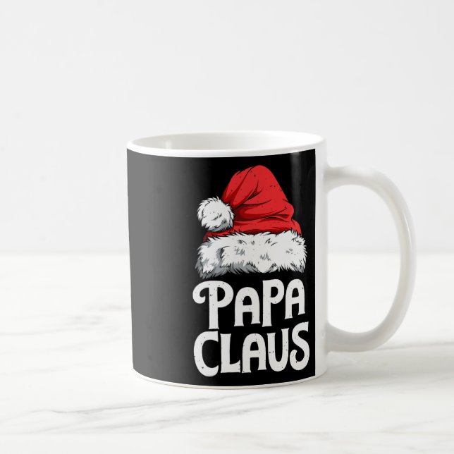 Papa Claus Christmas Dad Santa Family Matching Pyj Coffee Mug (Right)