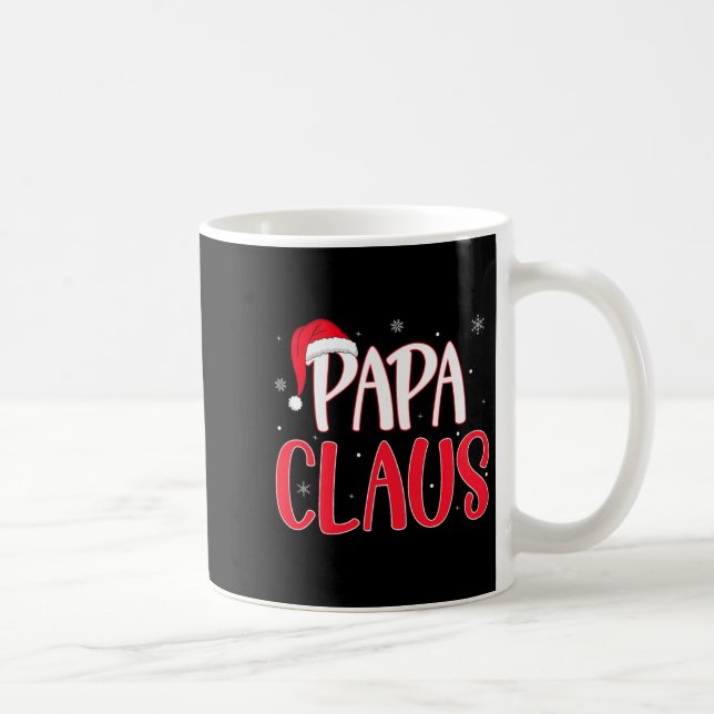 Papa Claus Christmas Family Matching Pajamas Funny Coffee Mug (Right)