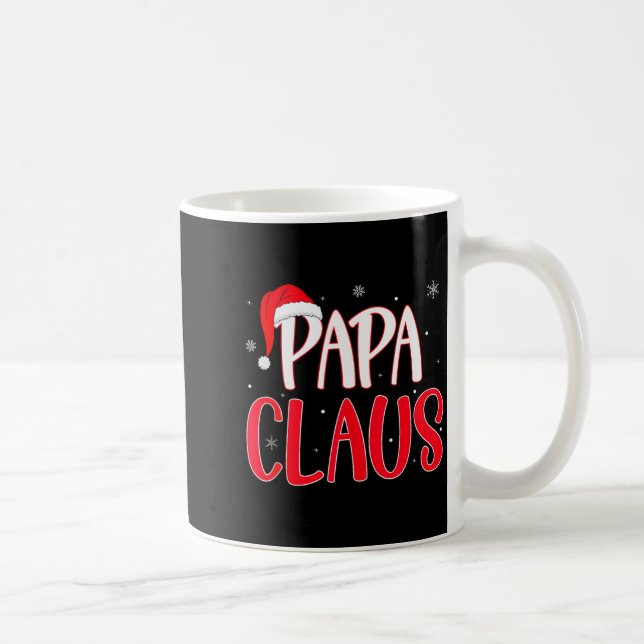 Papa Claus Christmas Family Matching Pajamas Funny Coffee Mug (Right)
