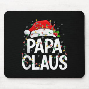Papa Claus Christmas Lights Matching Family Santa Mouse Mat