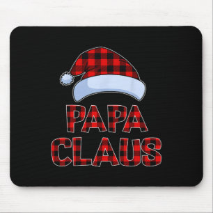 Papa Claus Christmas Lights Pajama Family Matching Mouse Mat