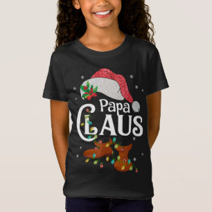 Papa Claus Christmas Pajama Family Matching Xmas T-Shirt