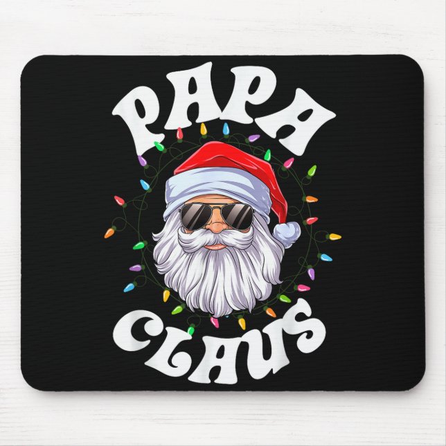 Papa Claus Santa Christmas Dad Family Matching Paj Mouse Mat (Front)
