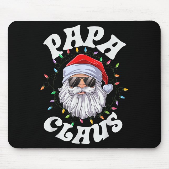 Papa Claus Santa Christmas Dad Family Matching Paj Mouse Mat (Front)