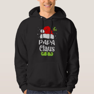 Papa Claus Santa Christmas Matching Family Xmas Hoodie