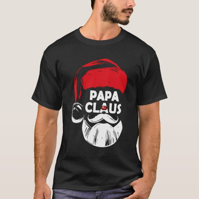 Papa Claus Shirt Christmas Pajama Family Matching  (Front)