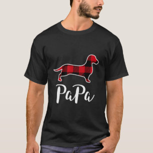 Papa Dachshund Christmas Pajama Long Sleeve Shirt