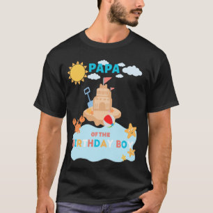 Papa Dad Beach Birthday Summer Bday Ocean Family M T-Shirt