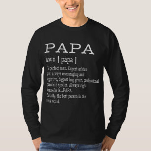 Papa Definition Grandpa Father's Day Gifts - Men T-Shirt