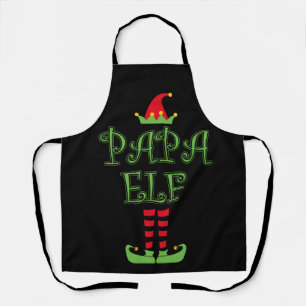 Papa Elf Christmas TShirt Apron