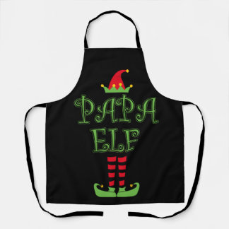 Papa Elf Christmas TShirt Apron