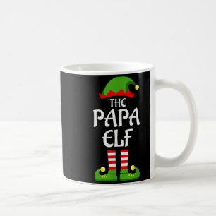 Papa Elf Family Matching Group Christmas Dad  Coffee Mug