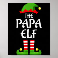 Papa Elf Family Matching Group Christmas Dad