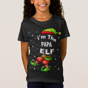 Papa Elf Matching Family Christmas Pajama gift T-Shirt