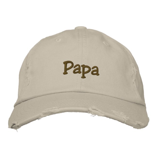 Papa Embroidered Cap (Front)