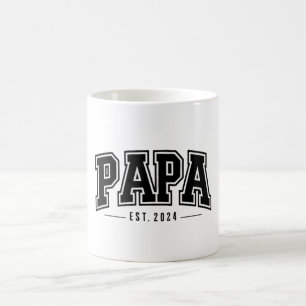 Papa Est. 2024 - Celebrating New Grandfathers Coffee Mug