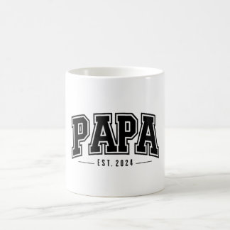 Papa Est. 2024 - Celebrating New Grandfathers Coffee Mug
