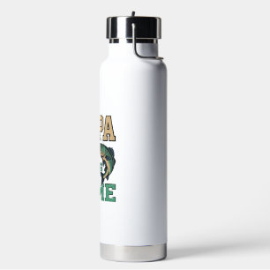 Papa Fishing Is My Game Vintage Fish Shirt Design_ Water Bottle