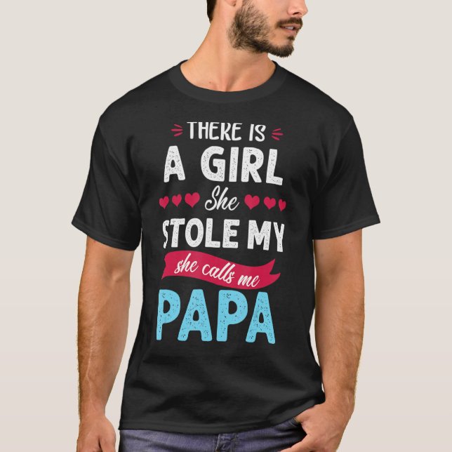 Papa  from Granddaughter She Stole My Heart  Sweat T-Shirt (Front)