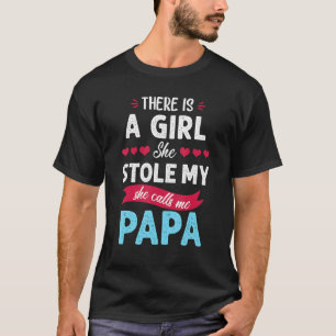 Papa from Granddaughter She Stole My Heart Sweat T-Shirt