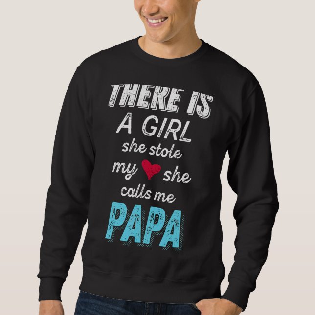 Papa  From Granddaughter She Stole My Heart Tee (Front)