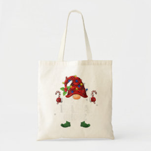 Papa Gnome Buffalo Plaid Matching Family Christmas Tote Bag