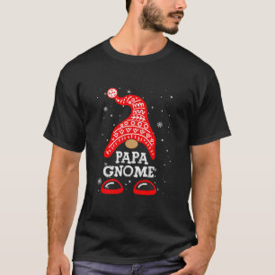 Papa Gnome Funny Christmas Matching Family Group T T-Shirt