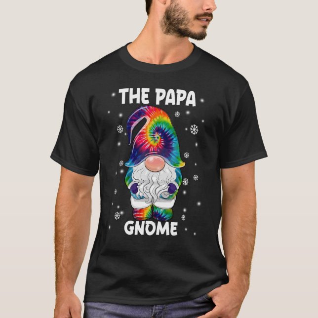 Papa Gnome Merry Christmas Tie Dye Pyjamas T-Shirt (Front)