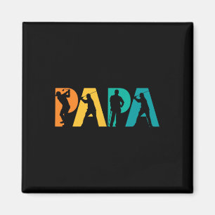 Papa Golf Gift For Father Magnet