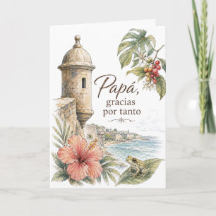 Papá Gracias Por Tanto Puerto Rico Father’s Day Card