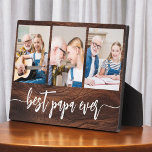 Papa Grandfather Wood Grandchildren Photo Collage Plaque<br><div class="desc">Capture the love between Papa and his grandchildren with our Grandfather Grandchildren Photo Collage Plaque. This personalised plaque features a heartwarming photo collage, beautifully displaying cherished moments shared between Papa and his beloved grandchildren. Surrounding the photos is the endearing title "Papa, " adding a special touch to the design. Crafted...</div>