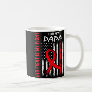 Papa Heart Disease Awareness Month Products Americ Coffee Mug