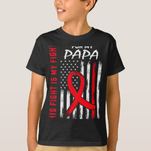 Papa Heart Disease Awareness Month Products Americ T-Shirt