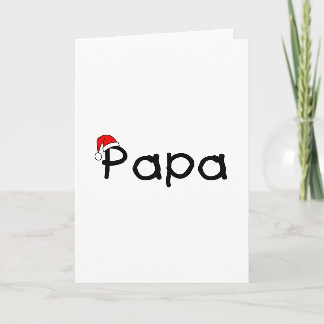 Papa Holiday Card (Front)