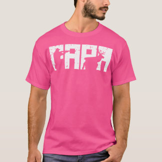 Papa Hunting Fathers Day Deer Hunter Dad Daddy Gra T-Shirt
