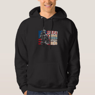 Papa Husband Protector Veteran Retired Soldier Hoodie