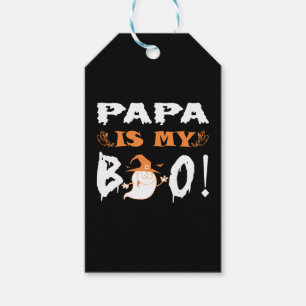 Papa Is My Boo Happy Halloween Gift Tags