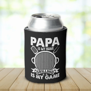Papa Is My Name, Grilling Is My Game BBQ-Loving  Can Cooler