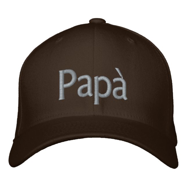 Papà Italian Dad embroidered cap (Front)