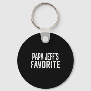 Papa Jeff’s Favorite Fathers Day Grandparent Granh Key Ring