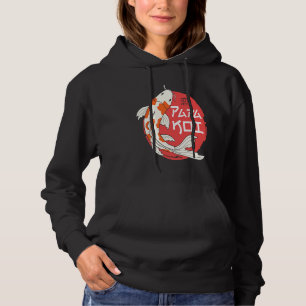 Papa Koi Japanese Carp Fish Nishikigoi Father's Da Hoodie