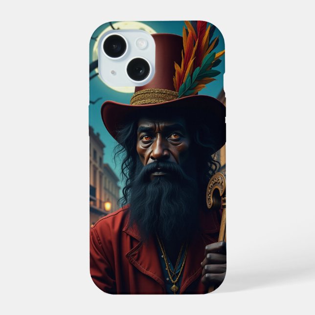 Papa Legba iPhone 15 Case (Back)