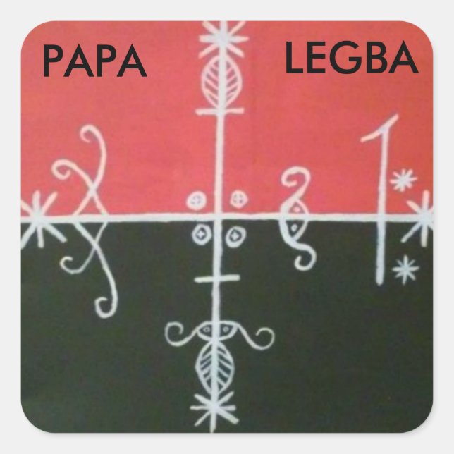 papa legba veve #2 sticker (Front)
