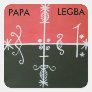 papa legba veve #2 sticker