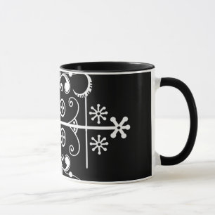 Papa Legba Veve Black Two-Tone 11 oz Art Mug