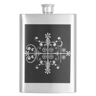 Papa Legba Voodoo Veve Libation Flask