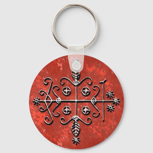 Papa Legba's Veve Key Ring (Front)