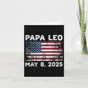 Papa Leo Us God Bless Pope Leo American Pope Card